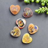 23mm Halloween Heart Beads (5pcs)
